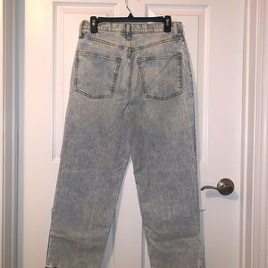 Acid Wash Boyfriend Jeans
